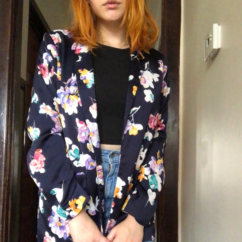 Floral blazer